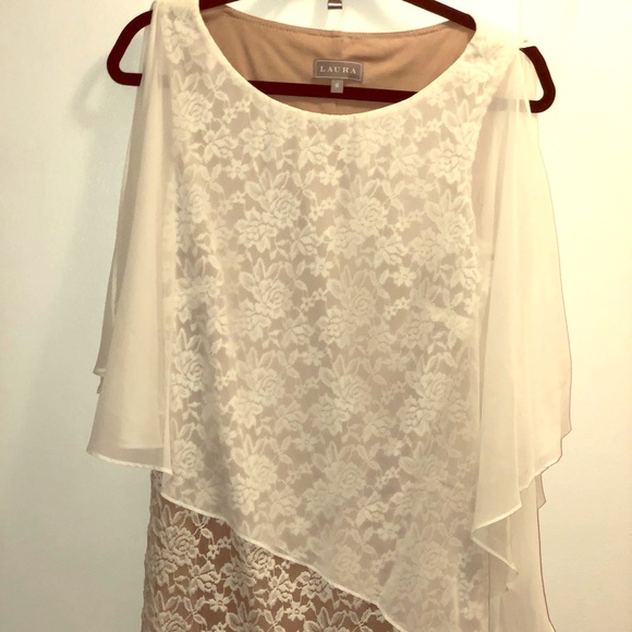 Laura cream floral dress, size 6 - Picture 1 of 5